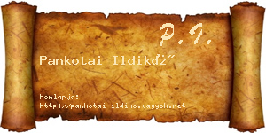 Pankotai Ildikó névjegykártya