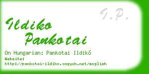 ildiko pankotai business card